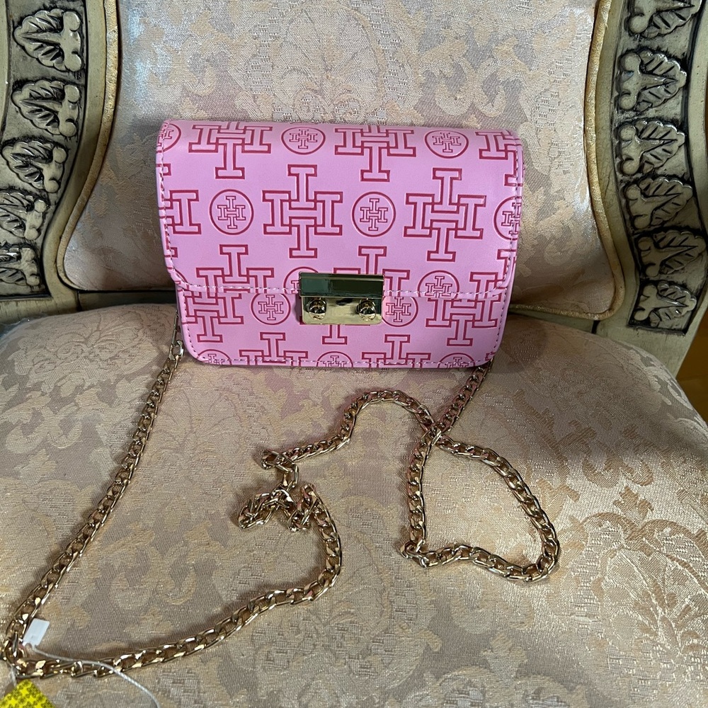 Cute pink crossover bag or shoulder bag